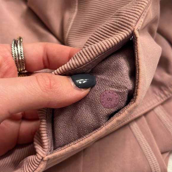 Lululemon Wunder Under Crop 23" *Ribbed Washed Antoinette - Picture 3 of 4